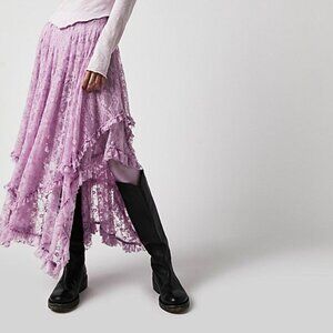 Free People French Courtship Half Slip, Lilac, M, NWT